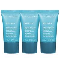 CLARINS 克蘭詩 SOS 生命之葉保濕面膜(15ml)*3