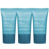 CLARINS 克蘭詩 水潤奇肌潤澤保濕霜(15ml)*3
