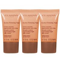 CLARINS 克蘭詩 煥顏緊緻彈力晚霜(15ml)*3