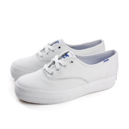 Keds TRIPLE LEATHER WHITE 休閒鞋 皮質 厚底 女鞋 經典款 白色 9171W130020 no202