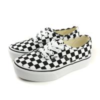 VANS Authentic Platfor 休閒鞋 帆布 黑/白 棋盤格 厚底 男女鞋 182010178 no504