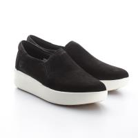 Timberland女款黑色Slip-On加高厚底休閒鞋A1M97015