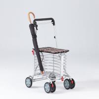 第二代-安心生活 日式EZGO休閒購物推車 (黑格)