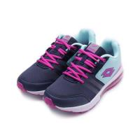 LOTTO SWIFT RUN 綁帶氣墊跑鞋 藏紫 LT9AKR0017 大童鞋 鞋全家福