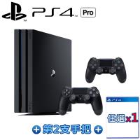 PS4 PRO 7218型 1TB黑+二代黑手把-送DOBE座充