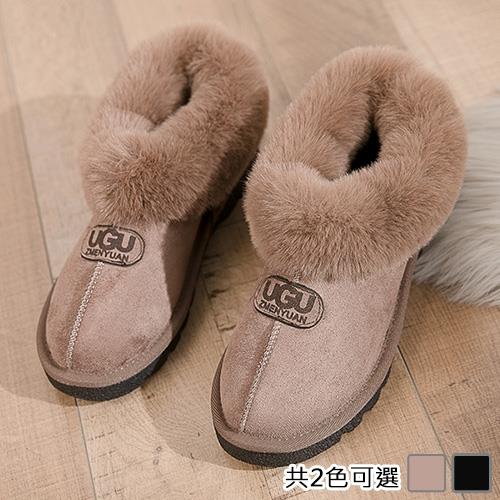 Alice (預購) 韓流花漾毛絨踝靴