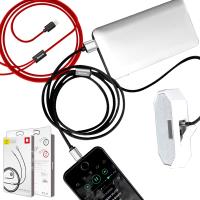 Baseus for Apple 裝置轉 3.5mm輸出音樂至喇叭+USB充電音頻線-100CM