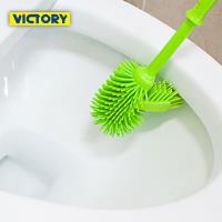 VICTORY-橡膠軟毛多角馬桶廁刷組2入