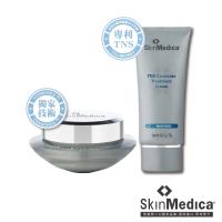 SkinMedica思玫蒂卡-TNS人體生長因子-極致復活鎖水霜56.7g+全效緊緻無痕眼霜14.2g