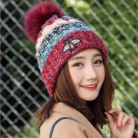 Acorn*橡果-韓系撞色內裡絨加厚保暖毛帽1807(酒紅)