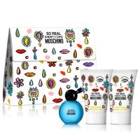 Moschino SO REAL 奧莉薇女性迷你淡香水禮盒(小香4.9ml+身體乳25ml+沐浴精25ml)