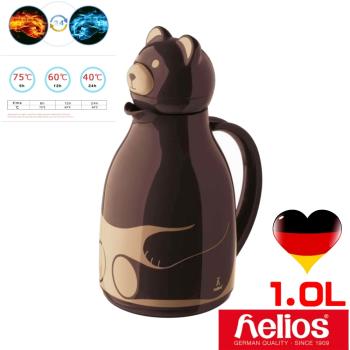 德國helios 海利歐斯咖啡熊造型保溫壺1.0l