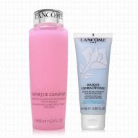 LANCOME蘭蔻 溫和保濕水400ml+深層濕潤面膜100ml