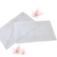 花季 典雅風情-純白五星飯店級浴室踏墊x2件組(73x52cm/375G)