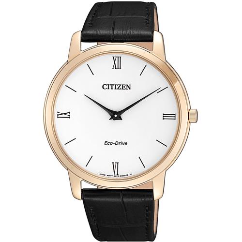 CITIZEN星辰 光動能 內斂沉穩薄型設計腕錶(白/39mm) AR1133-23A