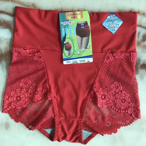 俏蝶兒美肌無痕高腰超彈力蕾絲褲-勁