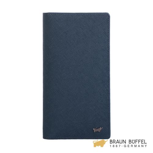 BRAUN BUFFEL  洛非諾III系列窗格長夾 -午夜藍 BF314-300-MAR