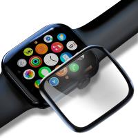 Baseus for Apple Watch Series 3/2/1 全螢幕曲面玻璃貼-黑色