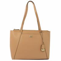 MICHAEL KORS 專櫃款 Maddie 防刮皮革肩背托特包.奶油