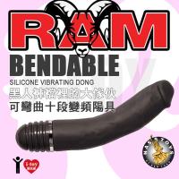 美國 NASSTOYS 黑人褲襠裡的大傢伙 可彎曲十段變頻陽具按摩棒