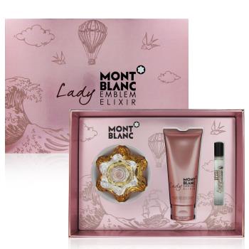 MONTBLANC萬寶龍 Lady Elixir女性淡香精 75ml 禮盒三入組