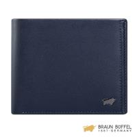 BRAUN BUFFEL 安卓系列12卡中間翻皮夾 -海軍藍 BF312-317-MAR