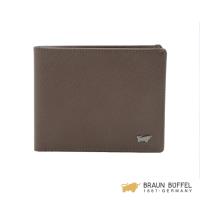 BRAUN BUFFEL RUFINO洛非諾系列12卡透明窗皮夾 -可可棕 BF300-322-CA