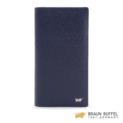 BRAUN BUFFEL  HOMME-M系列17卡長夾 -深藍 BF306-301-MAR