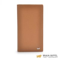 BRAUN BUFFEL HOMME-B系列卵石紋14卡零錢袋長夾 -棕色 BF192-B333-DES