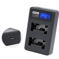 Kamera佳美能 液晶雙槽充電器 for Pentax D-LI63(一次充兩顆電池)