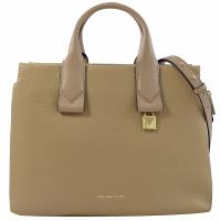 MICHAEL KORS Rollins 鎖頭吊飾手提兩用包.松露灰 大