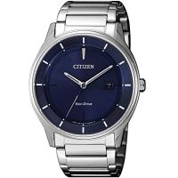 CITIZEN星辰 光動能 簡單生活時尚男錶(藍/40mm) BM7400-80L