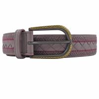 BOTTEGA VENETA 472690 經典編織民族風皮帶.紫