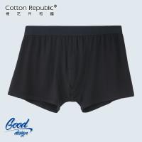 棉花共和國 輕柔合身平口褲 Good Design -黑