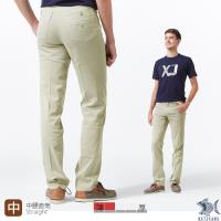 【NST Jeans】【涼夏】淡卡其 涼感纖維x彈性纖維 休閒直筒長褲(中腰) 390(5667)