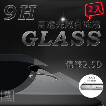 ★超值2入★ APPLE iPhone Xs Max (6.5吋) 9H 鋼化玻璃2.5D細弧邊保護貼