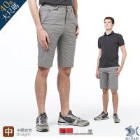 【NST Jeans】雷尼克頓 銀灰細棋盤格 斜口袋休閒短褲(中腰) 390(9450)