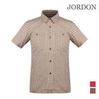 【JORDON】3M SCOTCHGARD 男款 吸濕快乾 格紋短袖襯衫