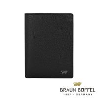 【BRAUN BUFFEL】莫里森系列11卡直立式皮夾 - 黑色 BF317-309-BK