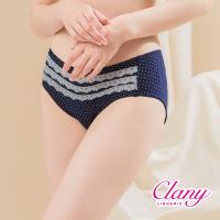 可蘭霓Clany 氣質點點蕾絲M-XL內褲(貴族褐 5395-55)