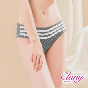 【可蘭霓Clany】 氣質點點蕾絲M-XL內褲(灰 5395-62)