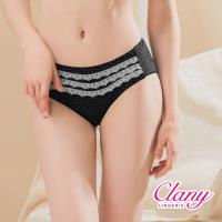可蘭霓Clany 氣質點點蕾絲M-XL內褲(黑 5395-63)