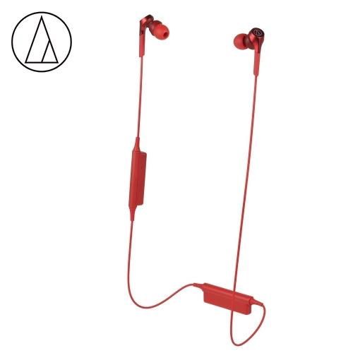 【audio-technica 鐵三角】ATH-CKS550XBT 無線耳塞式耳機 紅色