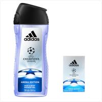 adidas愛迪達冠軍聯賽運動男性香水(100mk)*2+3效沐浴露(250ml)*3