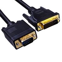 Bravo-u DVI 24+5 (公) to VGA(公) 雙磁環影像轉接線_3M