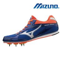 【MIZUNO 美津濃】BRAVE WING 3 田徑釘鞋 藍橘 U1GA183005