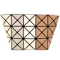 ISSEY MIYAKE 三宅一生BAOBAO 3X5霧面三色幾何化妝包(米棕)