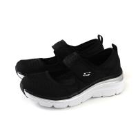 SKECHERS 休閒運動鞋 娃娃鞋 女鞋 網布 增高 黑色 13311BKW no950