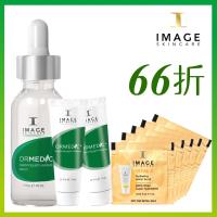 IMAGE SKINCARE 有機植萃水感保濕組(有機精華液30ml*1+有機修護面膜7ml*2+柔潤無限爆水霜1g*5)