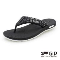 G.P 男款和風輕量織帶人字拖鞋G9032M-黑色(SIZE:39-44 共三色)